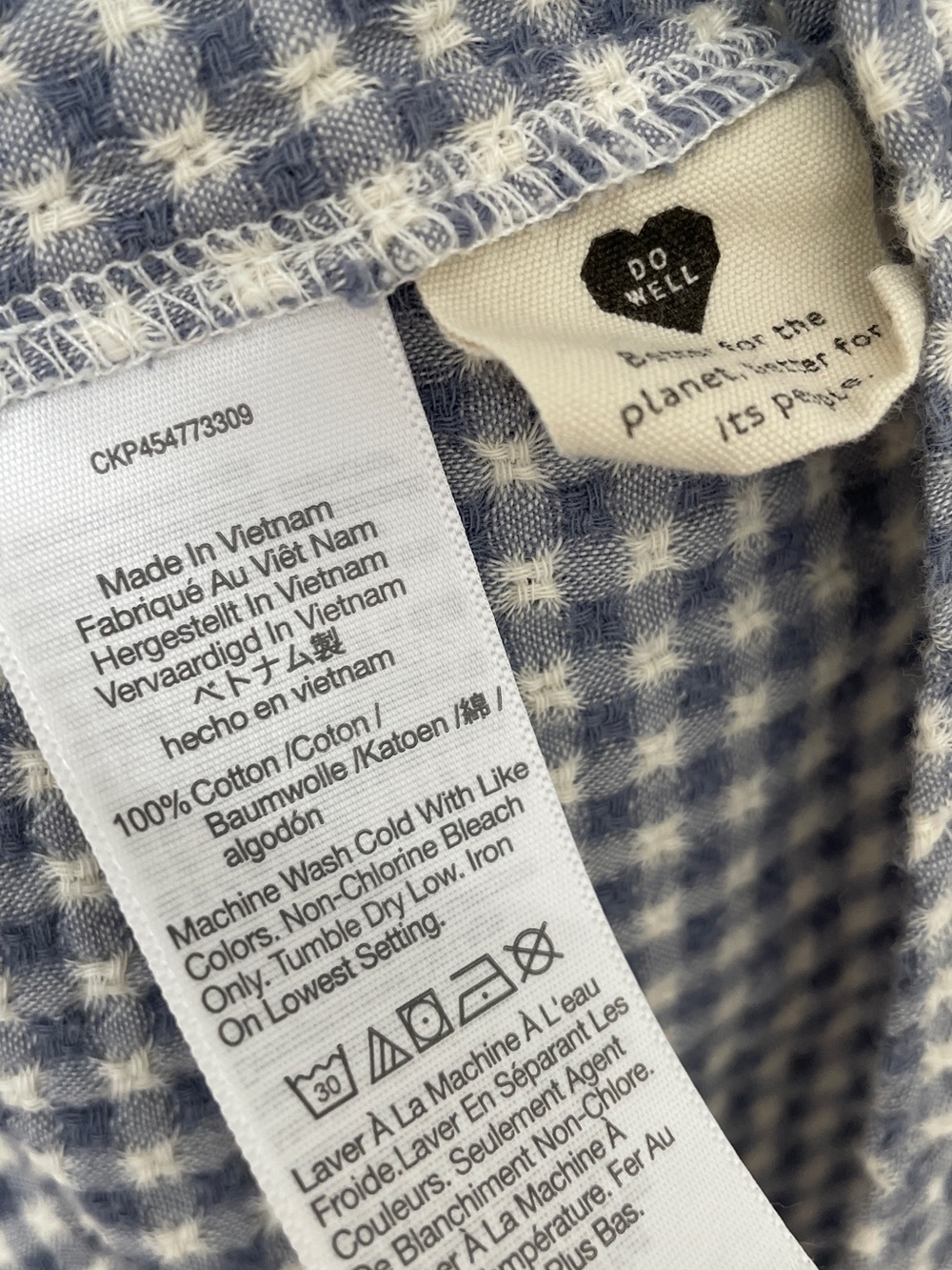 gingham babydoll dress - Picture 3 of 3